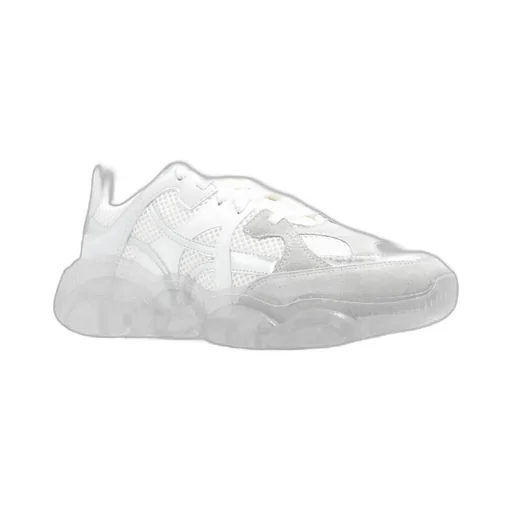 Round-Toe Chunky Lace-Up Sneakers
