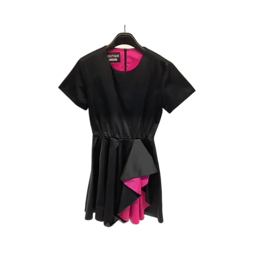 Round Collar Contrasting Dress