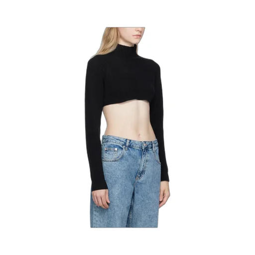 High-Necked Short Sweater