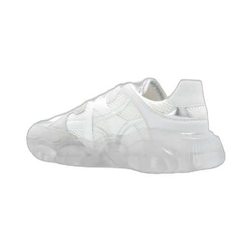 Round-Toe Chunky Lace-Up Sneakers