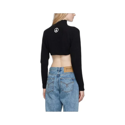 High-Necked Short Sweater
