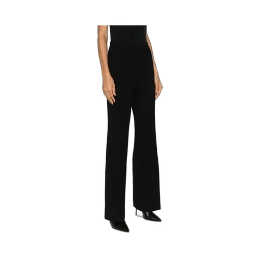 High-Waist Flared Tailored-Cut Trousers