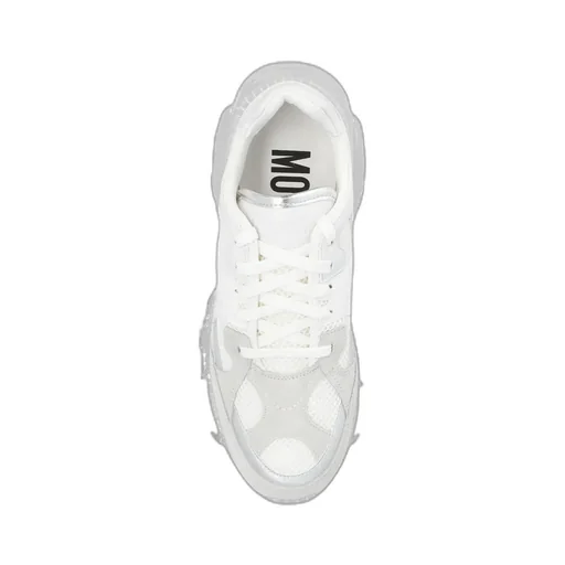 Round-Toe Chunky Lace-Up Sneakers