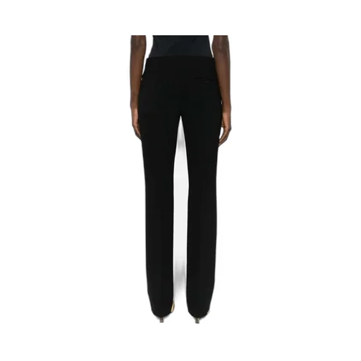 Press-Creased Straight-Leg Trousers