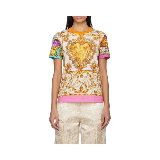 All-Over Graphic Printed Crewneck T-Shirt