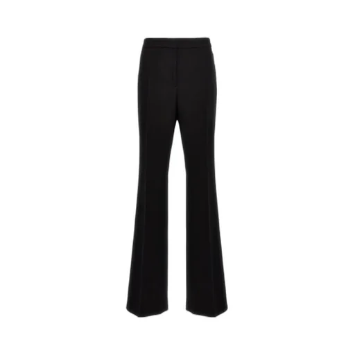 High-Waist Flared Tailored-Cut Trousers