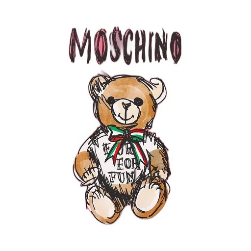 Teddy Bear Printed Crewneck Sweatshirt