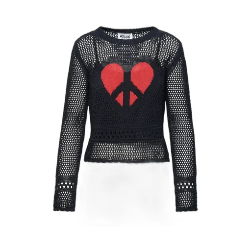 Crewneck Crochet-Knit Jumper