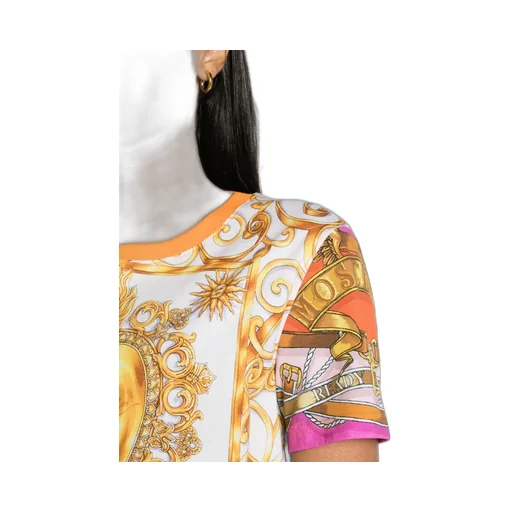 All-Over Graphic Printed Crewneck T-Shirt