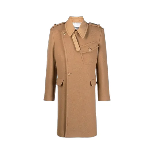 Wool-Blend Single-Breasted Coat