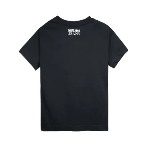 Peace Sign-Motif Crewneck T-Shirt
