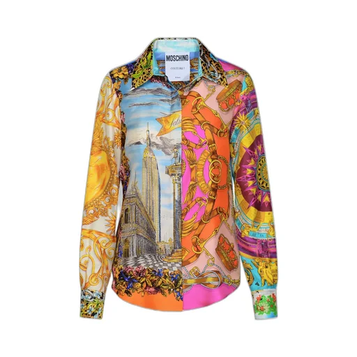 All-Over Graphic Printed Buttoned Shirt