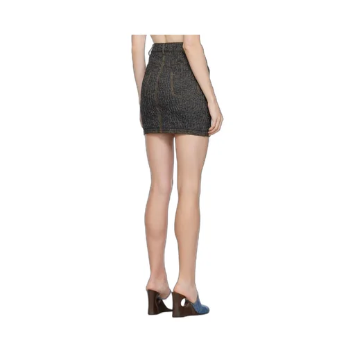 Crystal Denim Mini Skirt