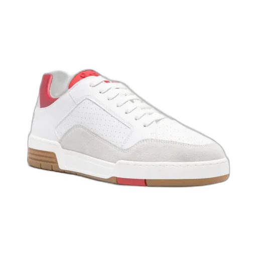 Logo-Embroidered Lace-Up Sneakers