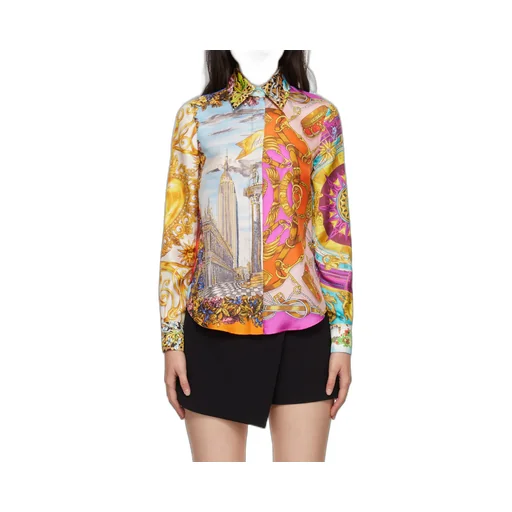 All-Over Graphic Printed Buttoned Shirt