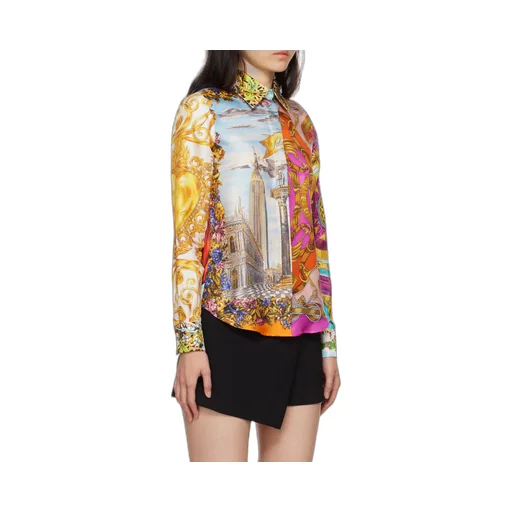 All-Over Graphic Printed Buttoned Shirt
