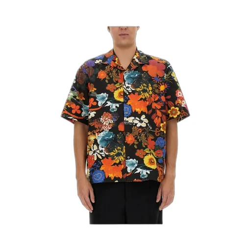 Floral Pattern Short-Sleeved Shirt