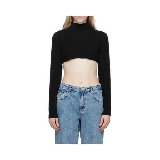 High-Necked Short Sweater
