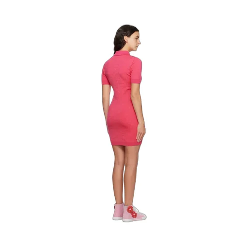 Button Short Sleeve Dress