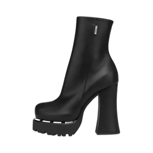 160Mm Platform Leather Boots