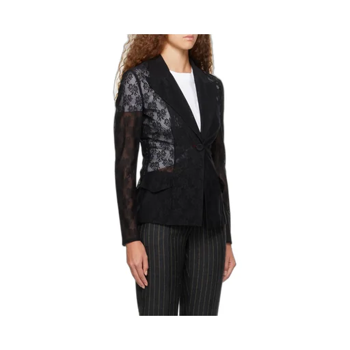 Sheer Long-Sleeved Suit Coat