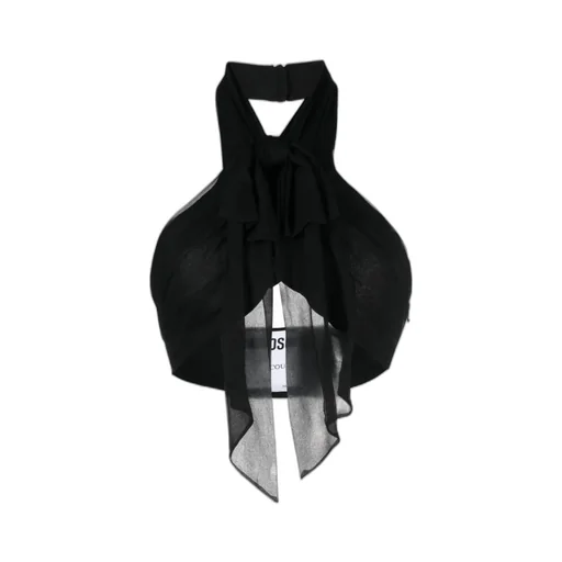 Backless Silk Crop Top