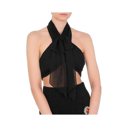 Backless Silk Crop Top