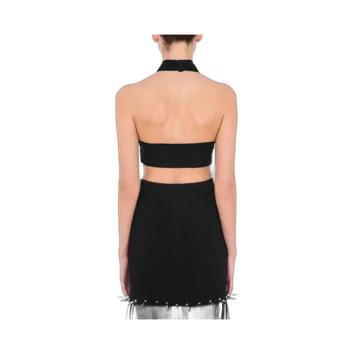 Backless Silk Crop Top