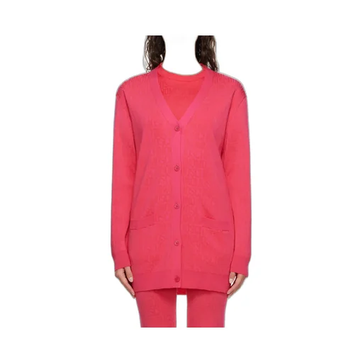 Y-Neck Logo Cardigan