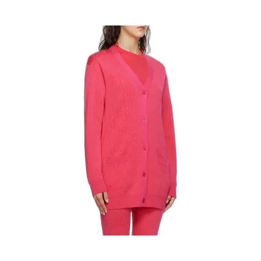 Y-Neck Logo Cardigan