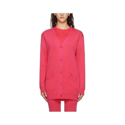 Y-Neck Logo Cardigan