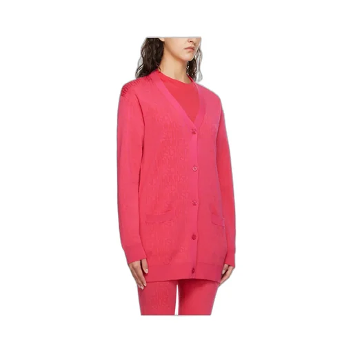 Y-Neck Logo Cardigan