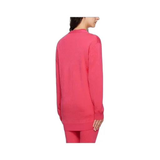 Y-Neck Logo Cardigan