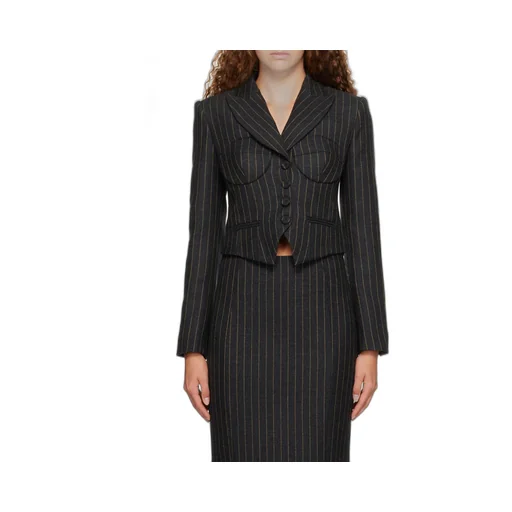 Lapel Long-Sleeved Wool Suit Coat