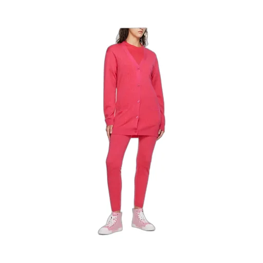 Y-Neck Logo Cardigan