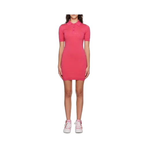 Button Short Sleeve Dress