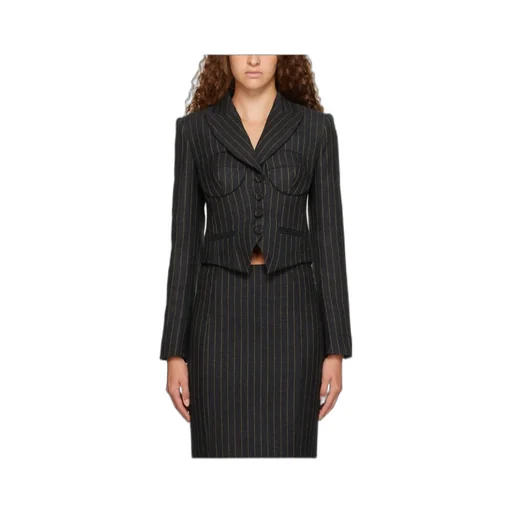 Lapel Long-Sleeved Wool Suit Coat