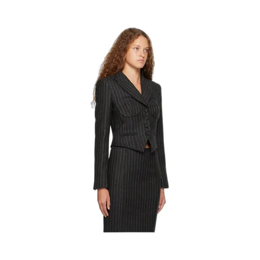 Lapel Long-Sleeved Wool Suit Coat