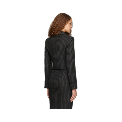 Lapel Long-Sleeved Wool Suit Coat