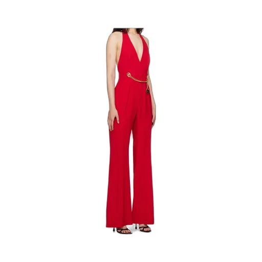 V-Neck Flared Jumpsuit