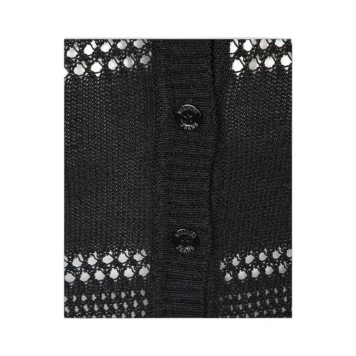 Jeans Ribbed-Knit Cardigan