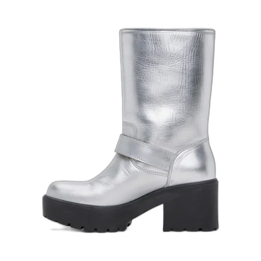 Buckle Mid-Calf Boots