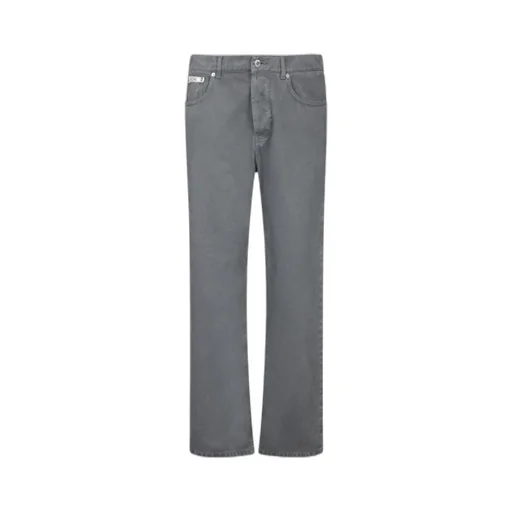 Logo Patch Straight-Leg Jeans