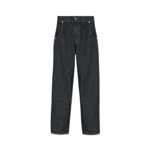 Belt Loop Denim Trousers