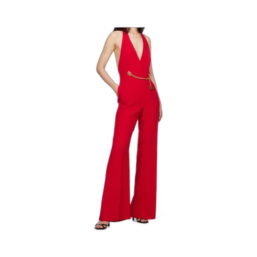 V-Neck Flared Jumpsuit