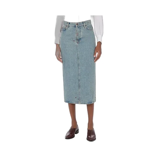 Midi Denim Skirt