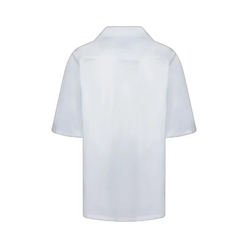 Logo Embroidered Straight Hem Shirt
