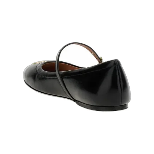 Logo Plaque Ballet Flats