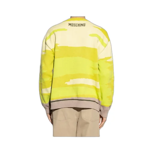 Intarsia-Knit Crewneck Jumper