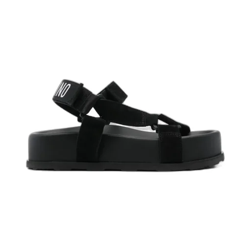 Touch-Strap Fastened Open-Toe Sandals